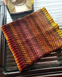 Rust, yellow and brown scarf