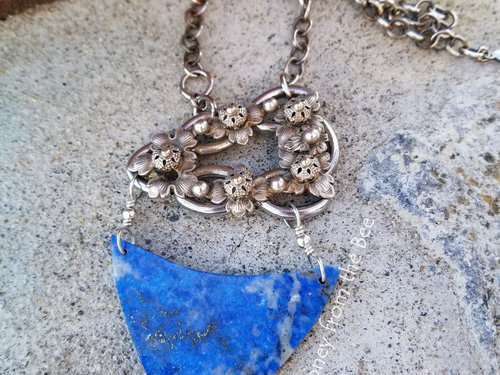 Lapis Lazuli and silver necklace