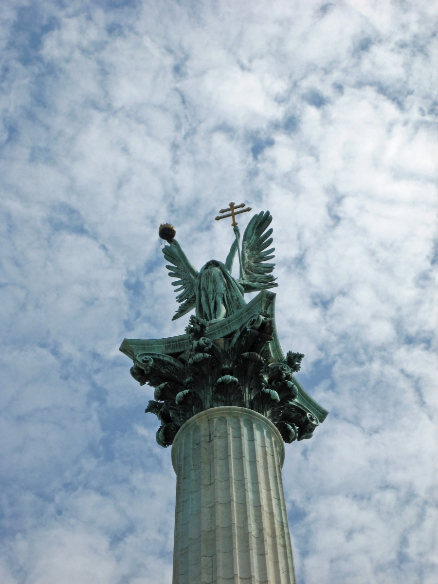 Archangel Gabriel, Heroes' Square, Budapest, Hungary