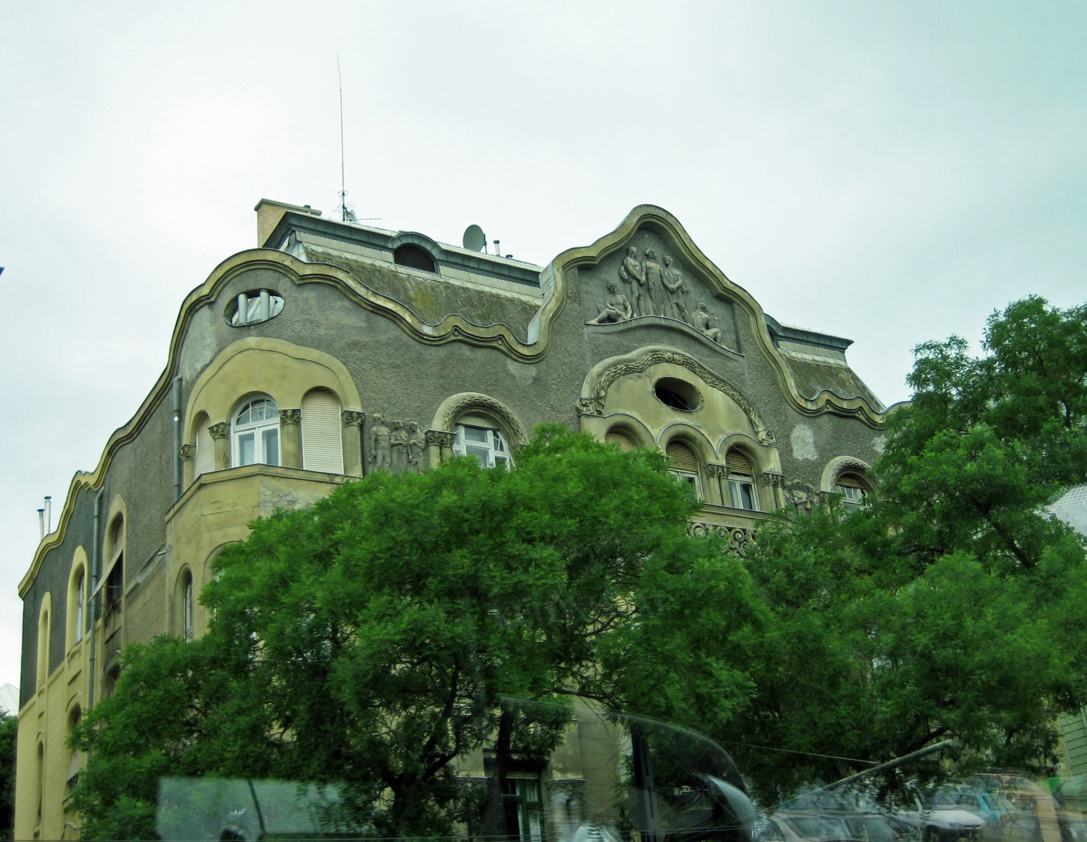 Budapest Palace needing renovation, Budapest, Hungary