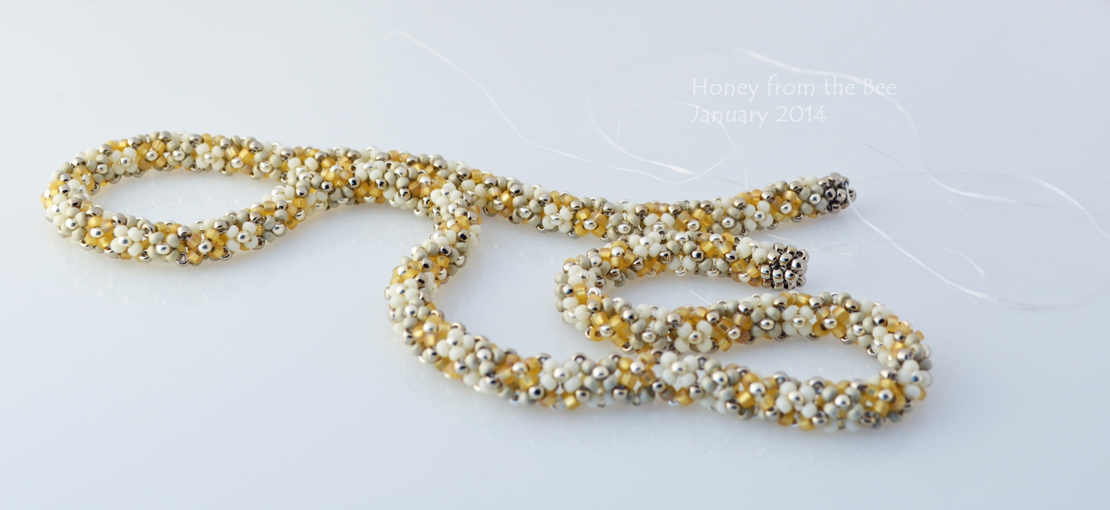 Chenille Stitch seed bead necklace