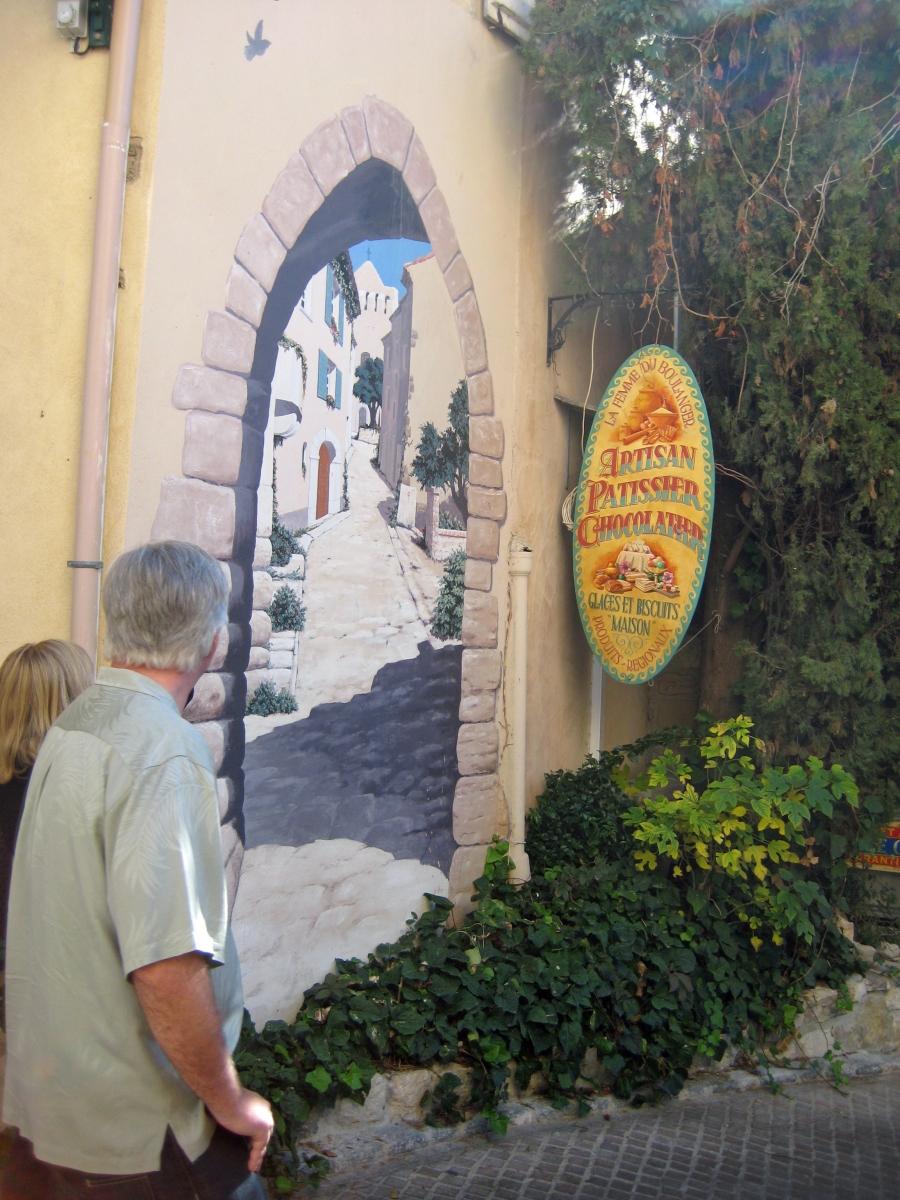 Mural of Chocolatier in France