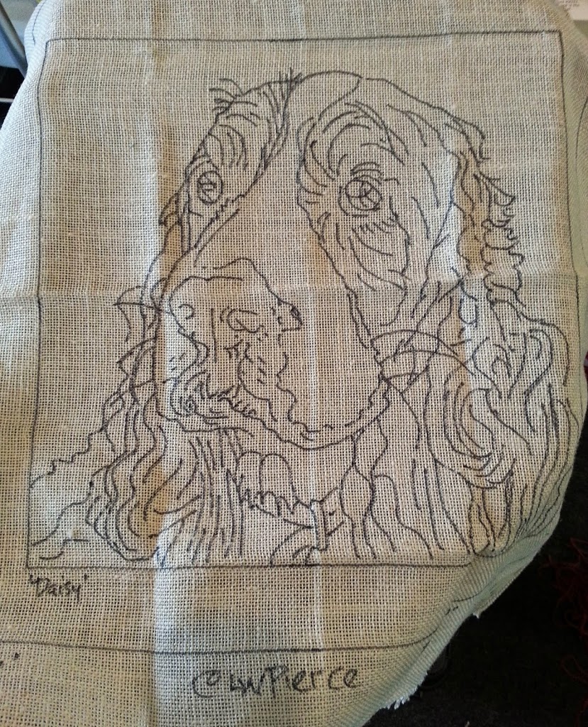 Rug Hooking canvas for Springer Spaniel