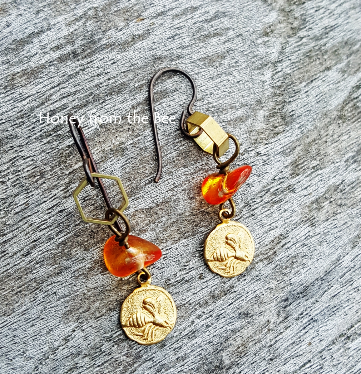 Honeybee earrings