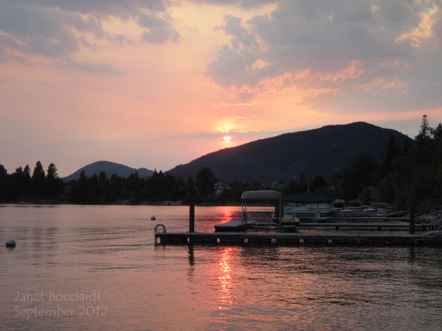 Sunset on Lake Pend Oreille