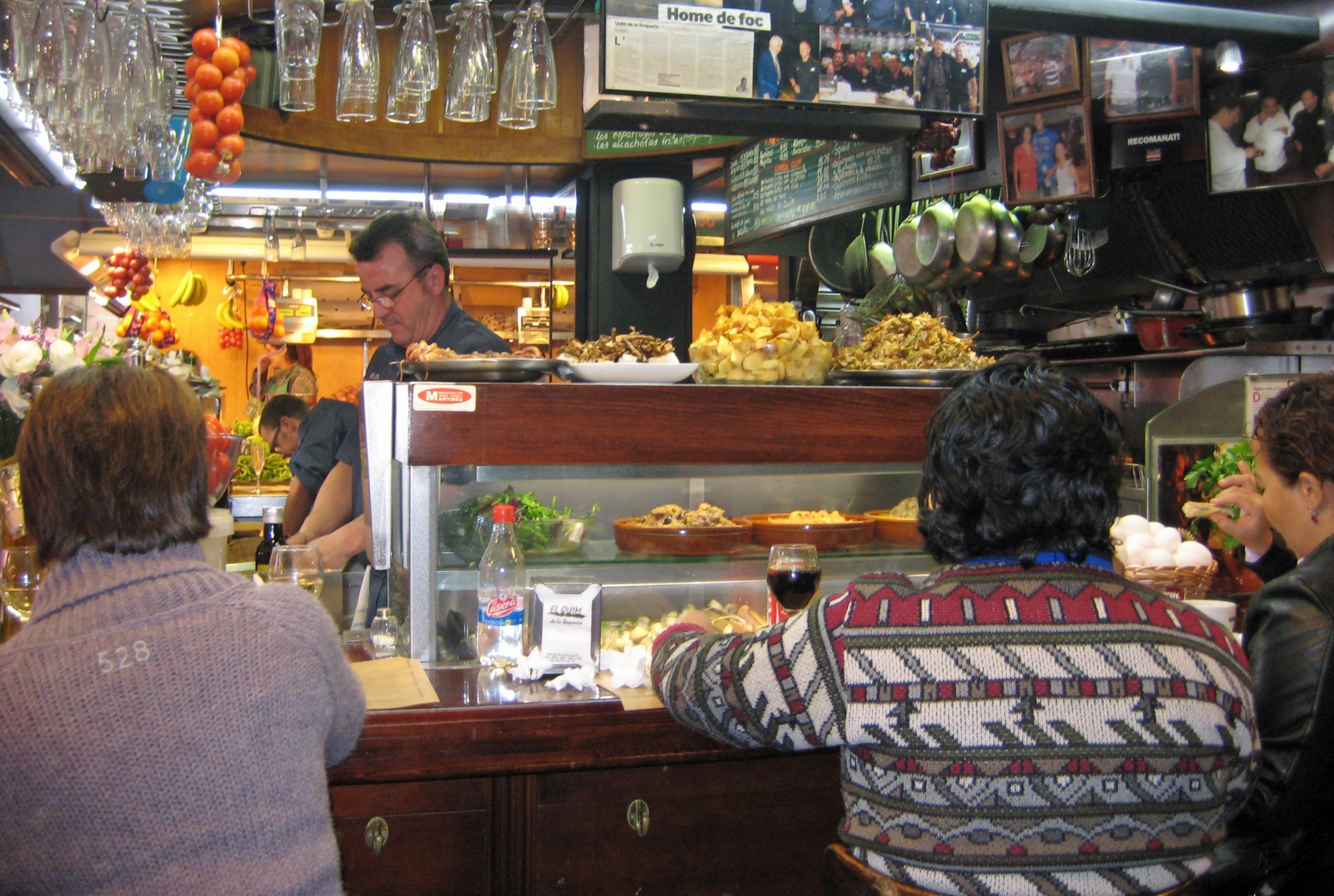 Restaurant in Mercat, Barcelona, Spain