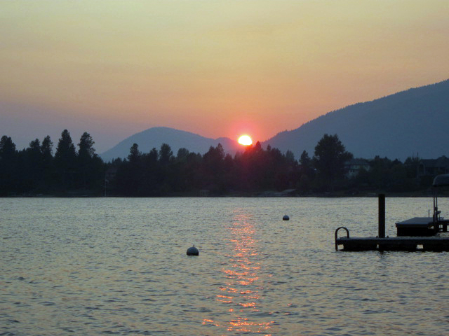 Sunset on Lake Pend Oreille