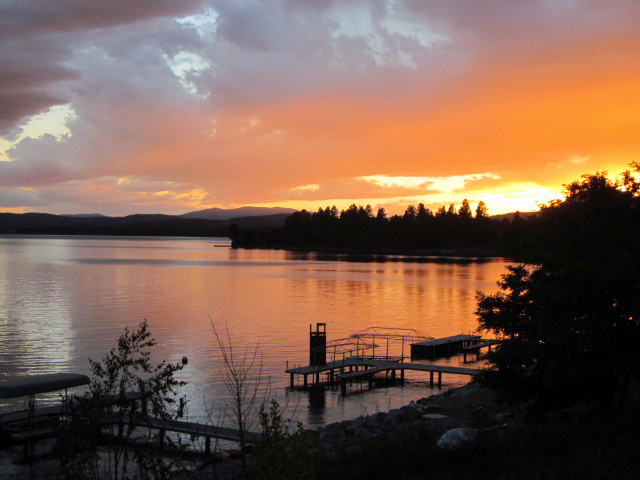 Sunset over Lake Pend Oreille