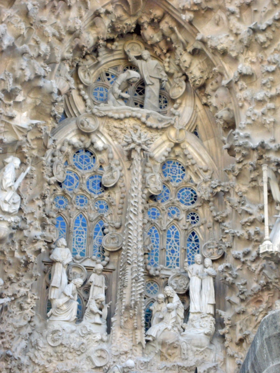 Facade of the Nativity, La Sagrada Familia, Barcelona, Spain