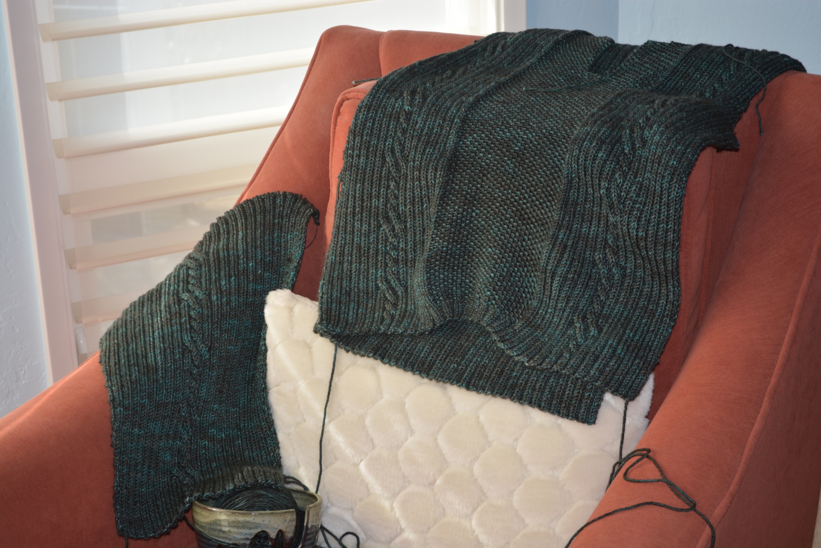 Able Cable sweater for husband