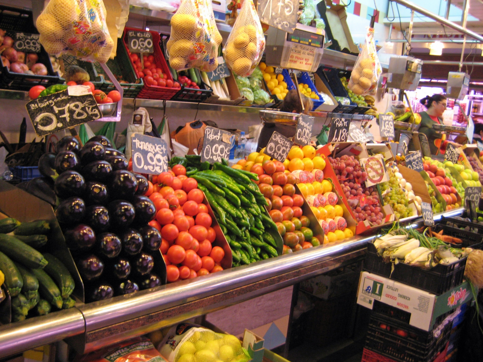 Vegetable Stand, Barcelona, Spain