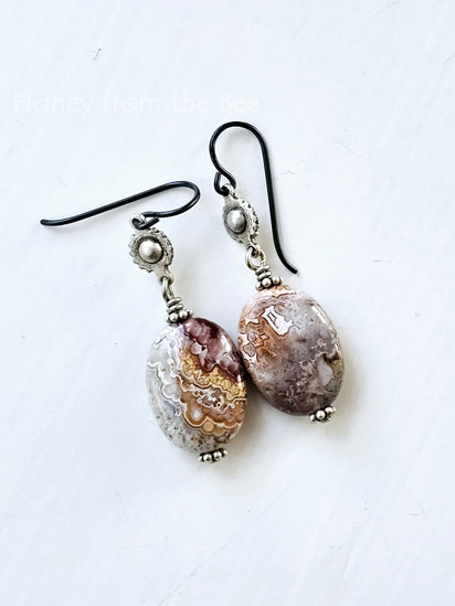 Not Crazy Lace Agate earrings