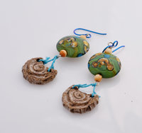Ocean Inspired Earrings, copyright Honey from the Bee