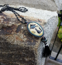 Black Cat artisan pendant