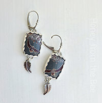 Sonoran Dendritic Jasper earrings in silver