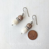 Dressy earrings in boho style