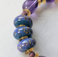 Stunning lampwork beads in this artisan bracelet
