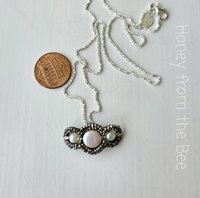 Pearl and marcasite necklace