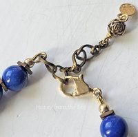 Lapis Blue and Burgundy bracelet