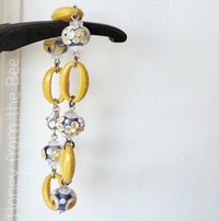 Summer bracelet in lavender and yellow