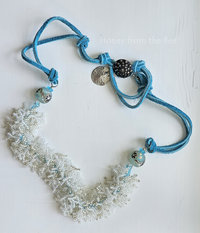Beadwoven necklace is an ocean lover's delight.
