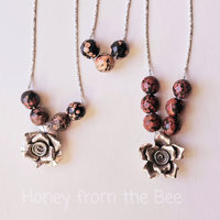 Mexican Red Snowflake Jasper necklace collection