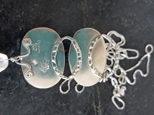 Silver Artisan pendant back