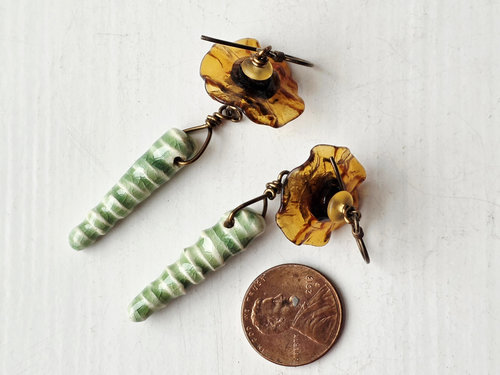 Fun casual earrings in a floral theme