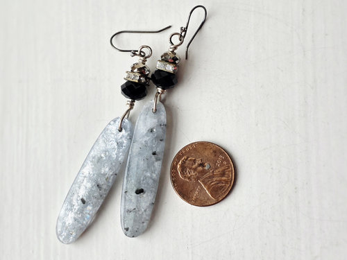 Little black dress earrings in boho style