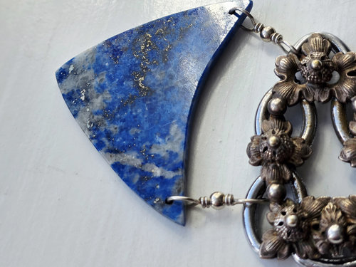 Lapis Lazuli statement necklace