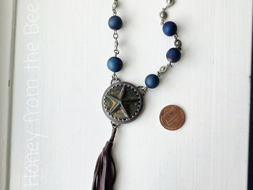 Western inspired necklace with star focal